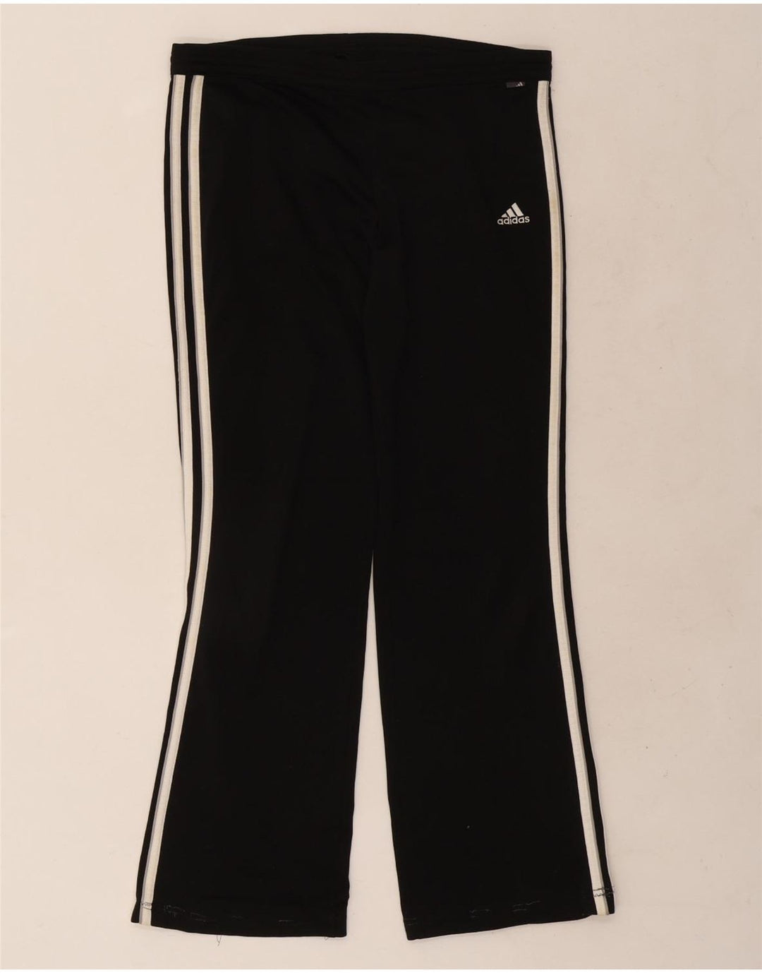 Adidas Damen Trainingshose UK 8 Small Schwarz Polyester