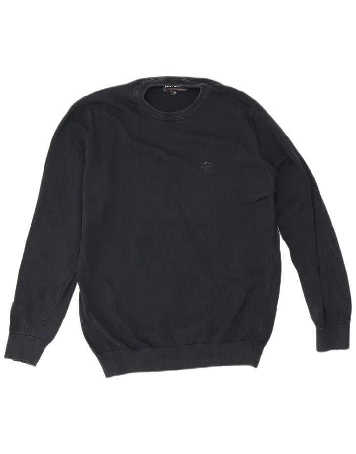 Barbour Herren-Pullover mit Rundhalsausschnitt, mittlere marineblaue Baumwolle