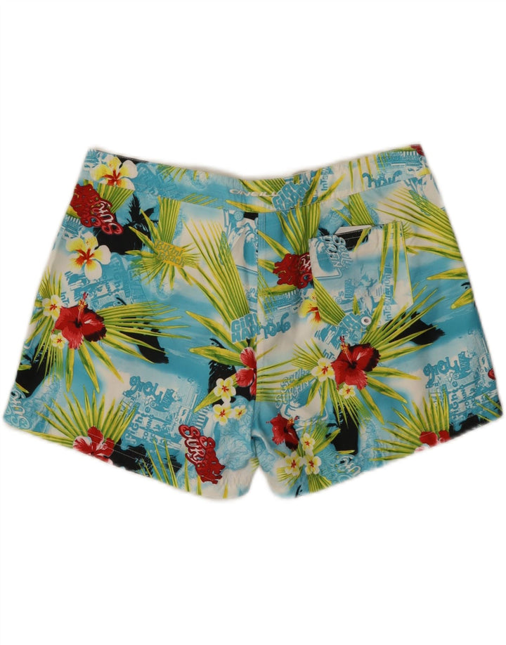 O'Neill Womens Graphic Badeshorts UK 14 Medium Mehrfarbig Blumen