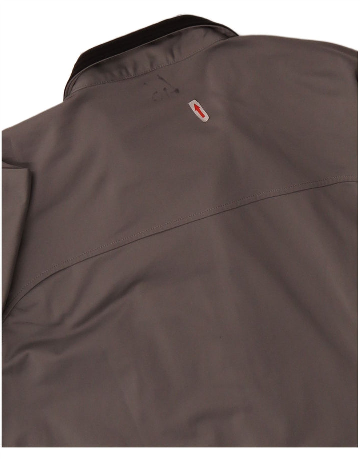 Champion Herren-Trainingsanzug-Top-Jacke, groß, grau, Polyester, Sport