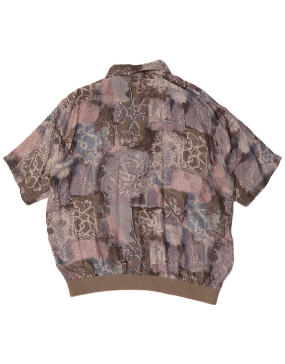 Canda Herren Kurzarm-Pulloverhemd IT 56/58 XL Mehrfarbiges Patchwork