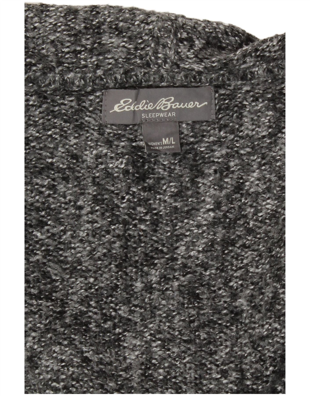 Eddie Bauer Damen-Cardigan mit Kapuze, UK 14, Mittelgrau meliert