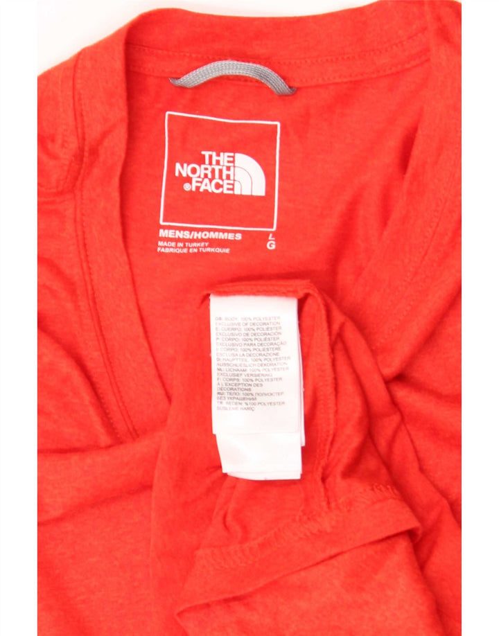 The North Face Herren T-Shirt Top Large Rot Polyester