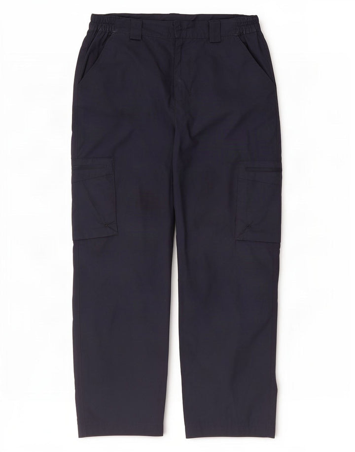 Mountain Warehouse Gerade Herren-Cargohose W32 L27 Marineblaues Polyester