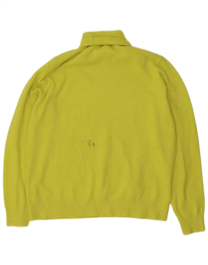 Marks & Spencer Herren-Rollkragenpullover aus mittelgrünem Polyester