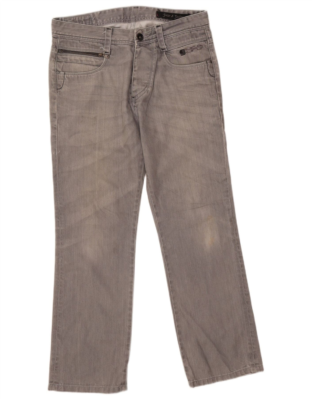 Jack & Jones Herren Straight Jeans W33 L29 Grau