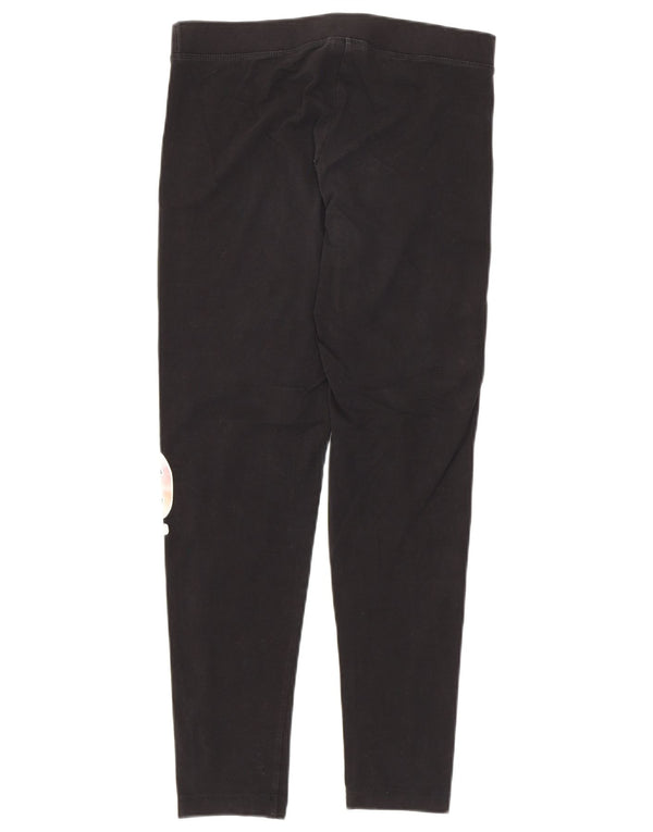 Champion Damen Graphic Leggings UK 12 Medium Schwarz