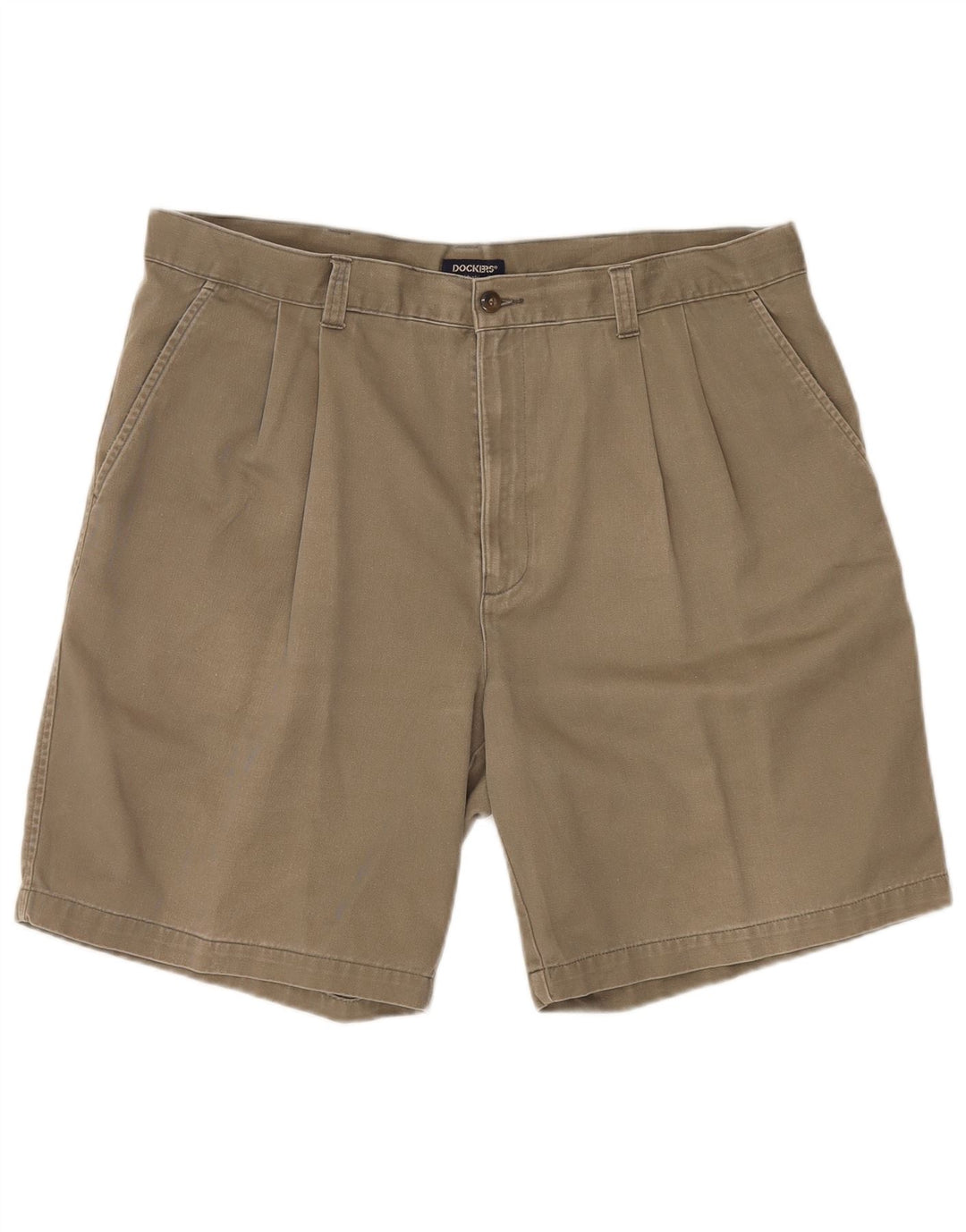 DOCKERS Herren Pegged Chino Shorts W40 XL Khaki Baumwolle