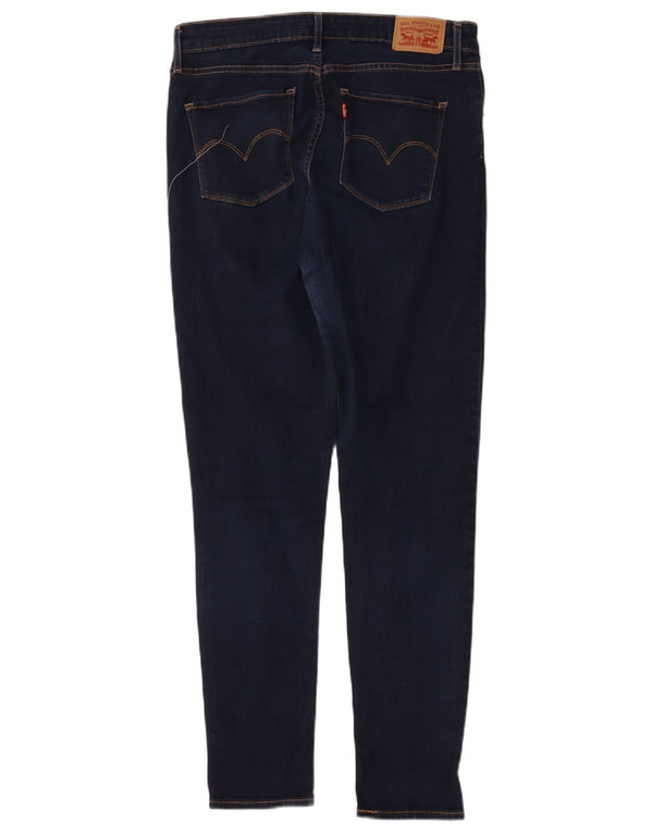 Levi's Womens 721 High Rise Skinny Jeans W31 L30 Navy Blue Cotton