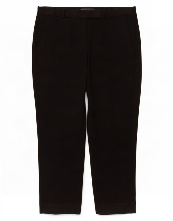 Marks & Spencer Damen-Hose, kurz geschnitten, UK 14, Größe L, W32, L24, schwarze Viskose