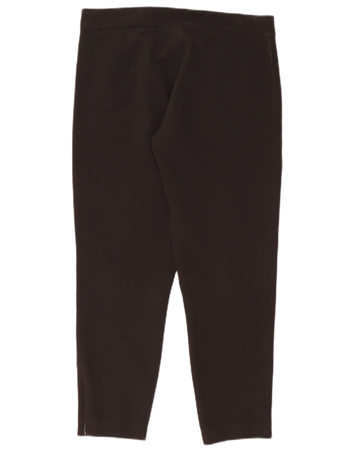 Trussardi Damen Slim Freizeithose IT 46 Large W36 L27 Schwarz Polyester
