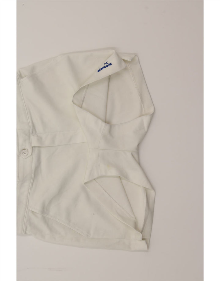 DIADORA Womens Chino Shorts W28 Medium  White Vintage Diadora and Second-Hand Diadora from Messina Hembry 