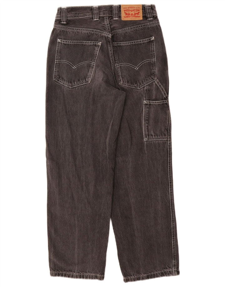 Levi's Damen Cargo Tapered Jeans W25 L26 Graue Baumwolle