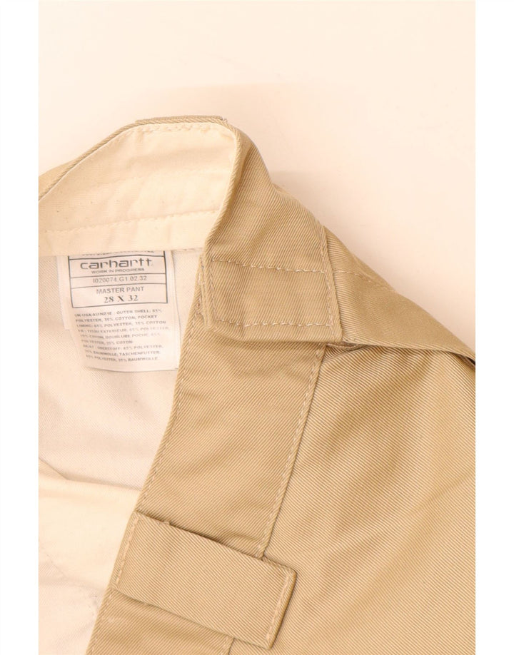 CARHARTT Herren Slim Chinohose W28 L30 Beige Polyester