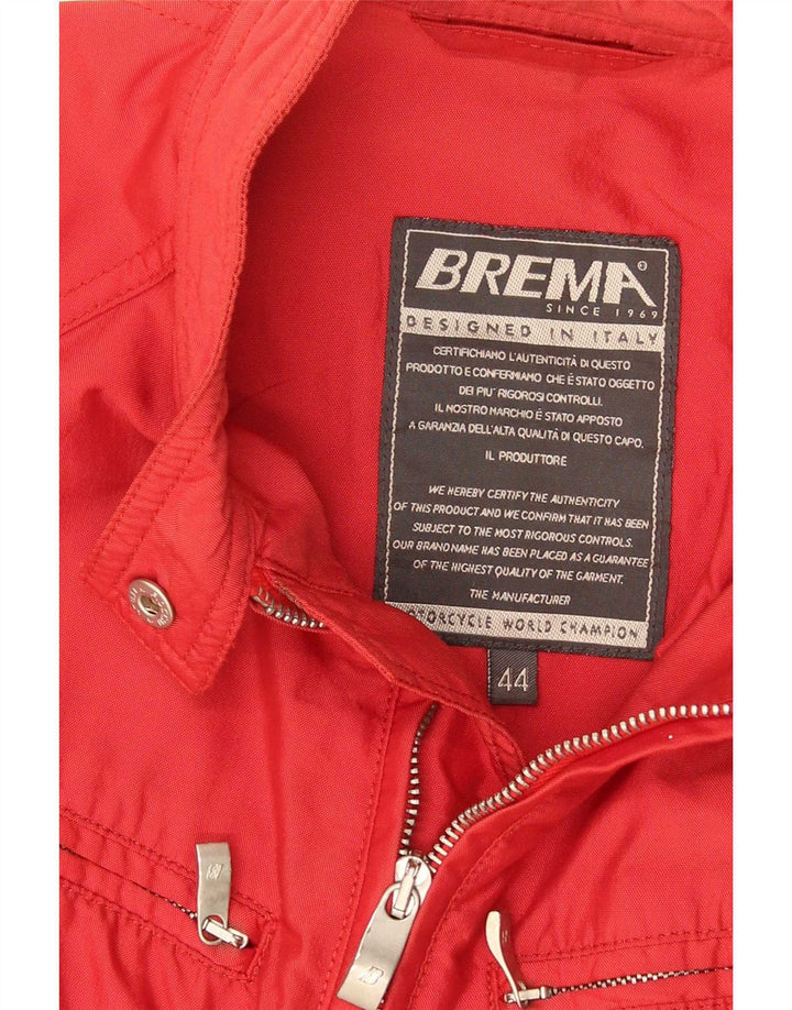 Brema Damen Bikerjacke IT 44 Mittelrotes Polyamid