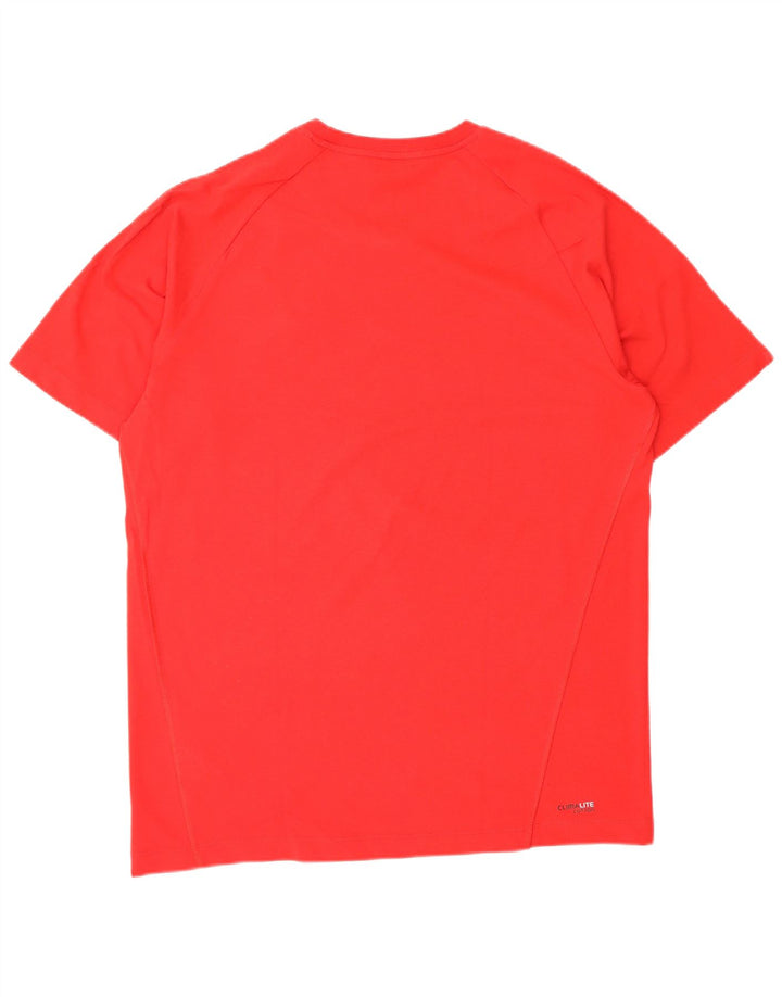 Adidas Herren Clima 365 T-Shirt Top aus mittelroter Baumwolle