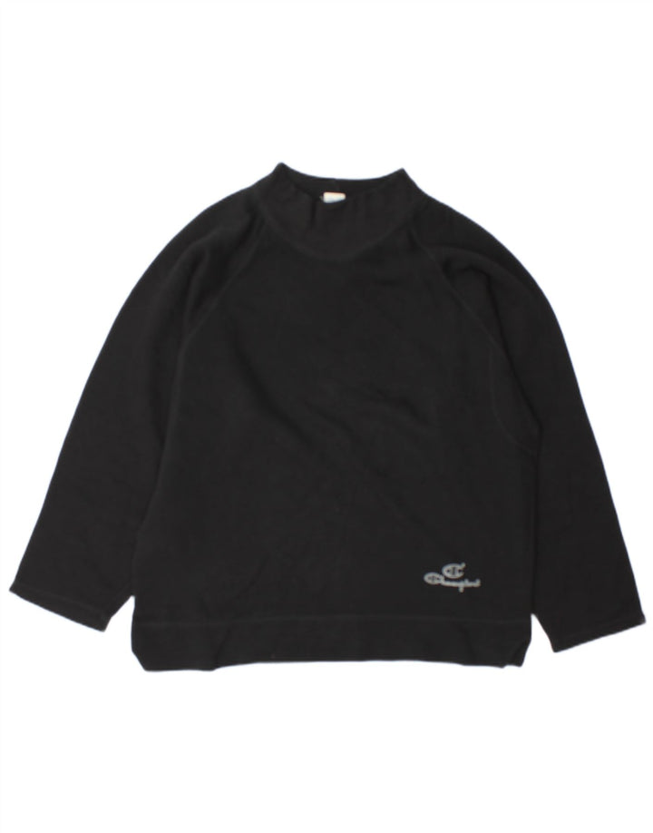 Champion Herren-Sweatshirt-Pullover aus mittelschwarzer Baumwolle