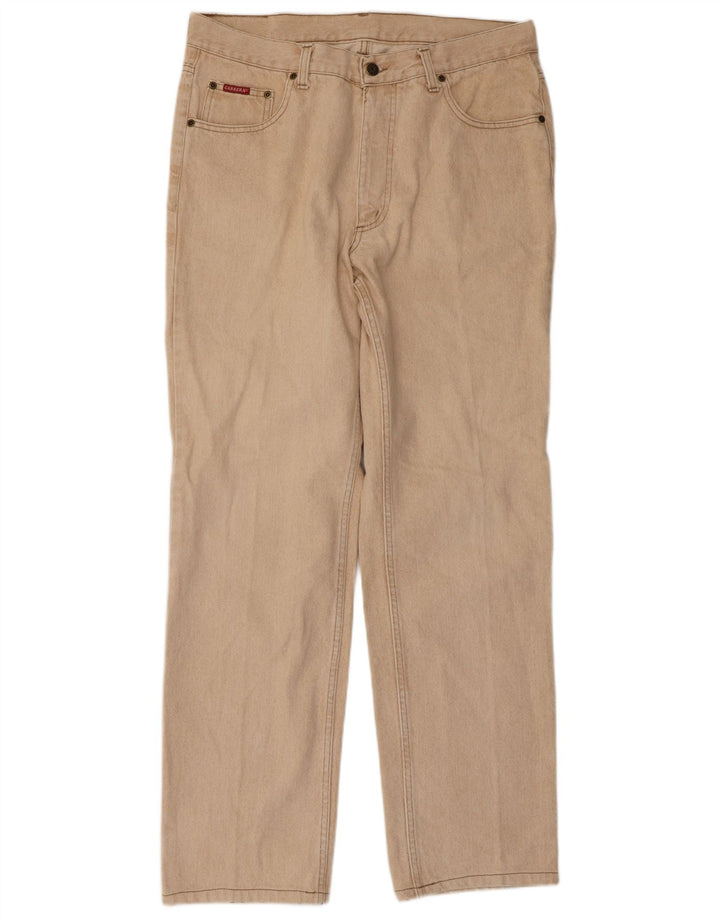 Carrera Herren Straight Jeans W38 L32 Beige Baumwolle