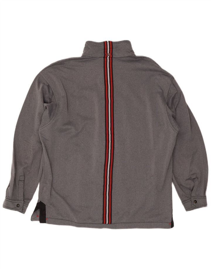 Lotto Herren-Trainingsanzug-Oberteiljacke UK 42/44 XL Graues Colourblock-Polyester
