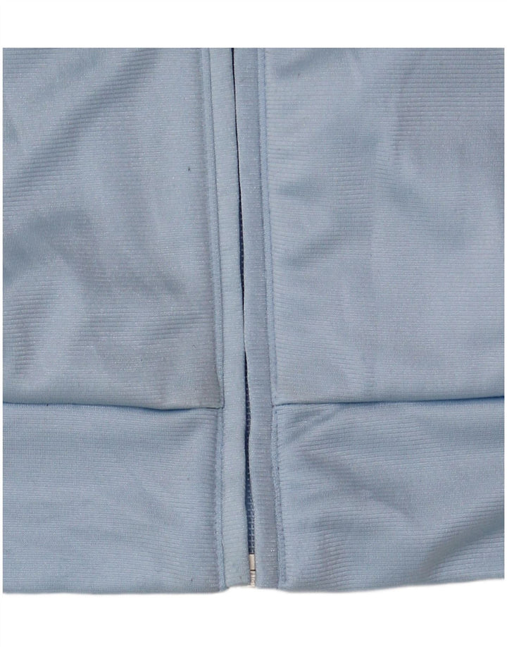 Adidas Jungen-Trainingsanzug-Top-Jacke, 13–14 Jahre, blaues Colourblock-Polyester