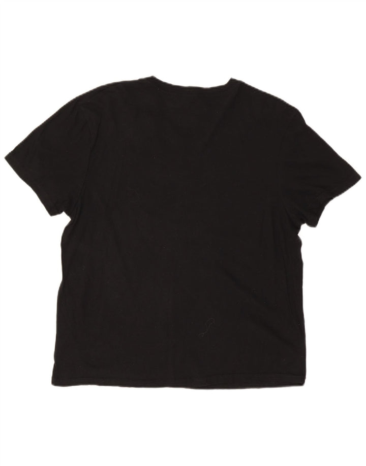 Levi's Damen T-Shirt Top EU 42/44 Große schwarze Baumwolle
