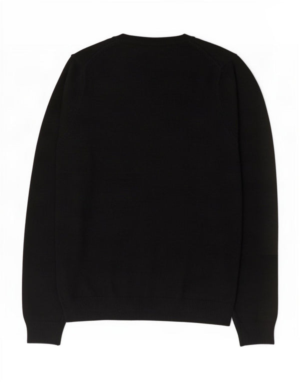 Marks & Spencer Herren-Pullover mit V-Ausschnitt, XL, schwarze Lammwolle