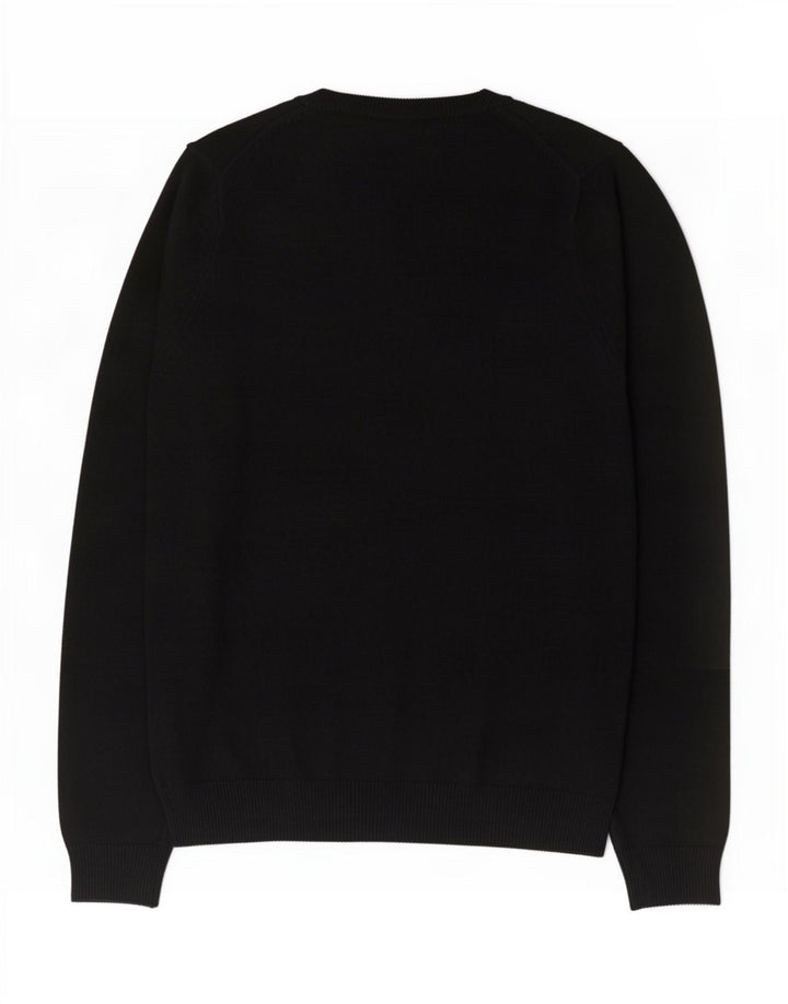 Marks & Spencer Herren-Pullover mit V-Ausschnitt, XL, schwarze Lammwolle