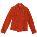 Max & Co. Damen Pea Coat UK 10 Small Orange Baumwolle