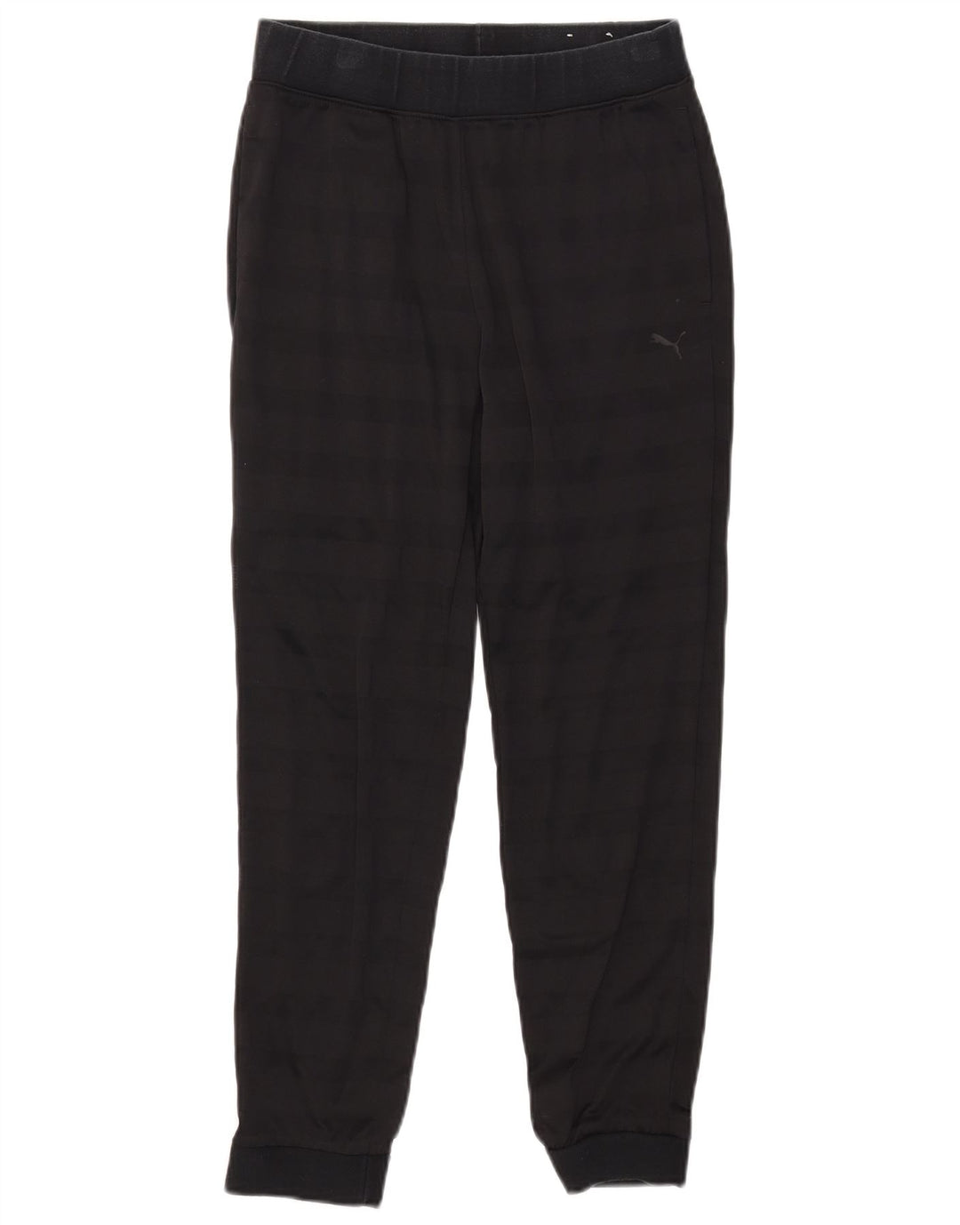 Puma Damen Trainingshose Jogger UK 10 Small Schwarz gestreift Polyester