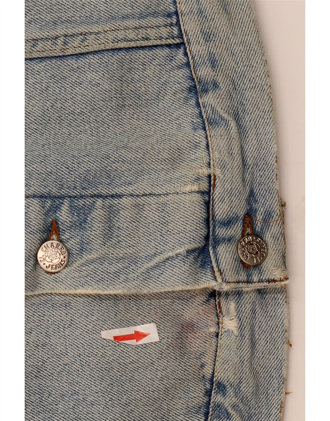 El Charro Herren Jeansjacke UK 42 XL Blaue Baumwolle