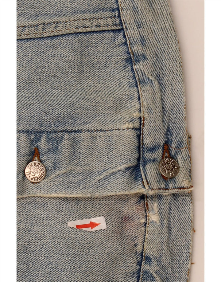 El Charro Herren Jeansjacke UK 42 XL Blaue Baumwolle