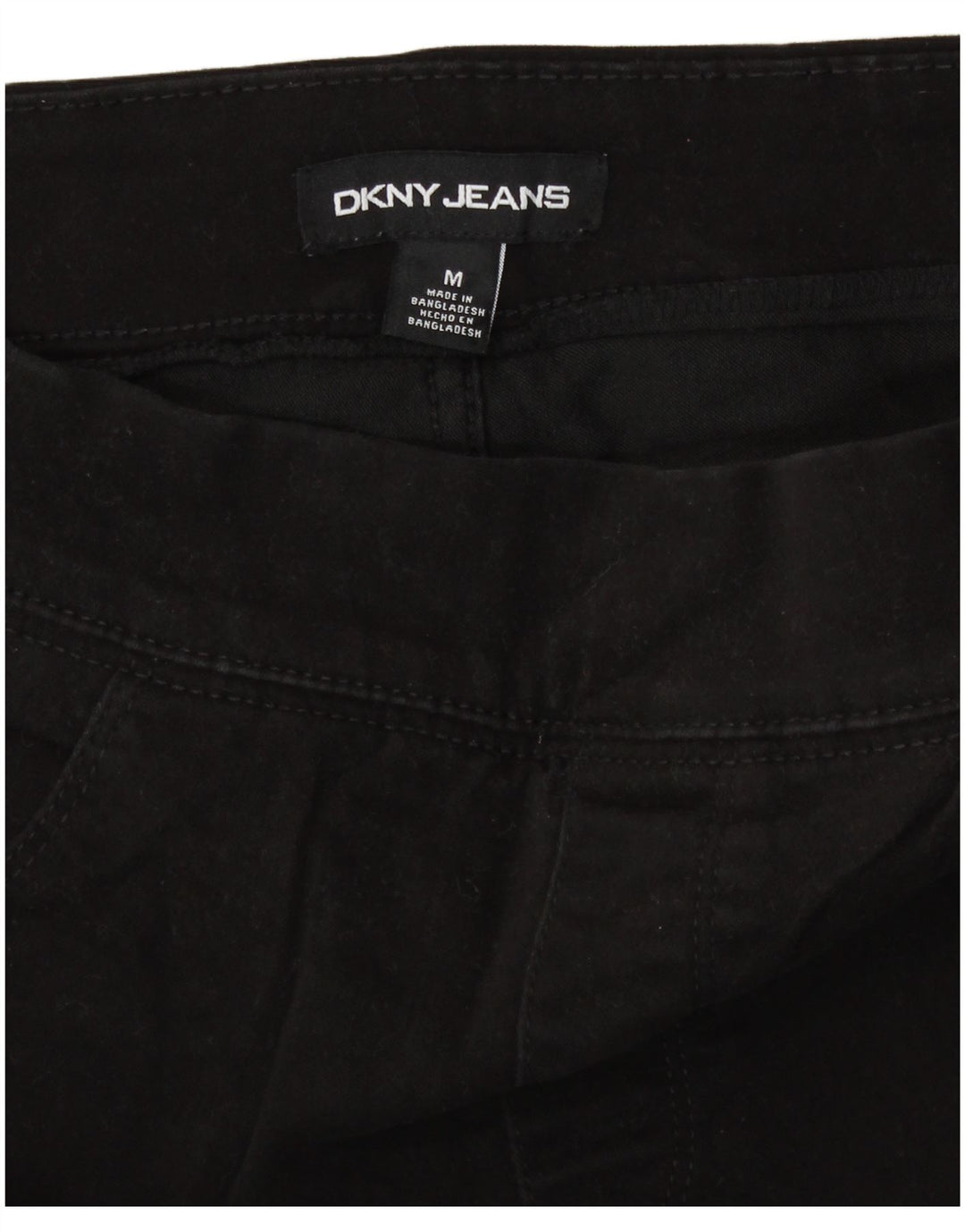 Dkny Damen-Jeansshorts, mittelgroß, W30, schwarze Baumwolle