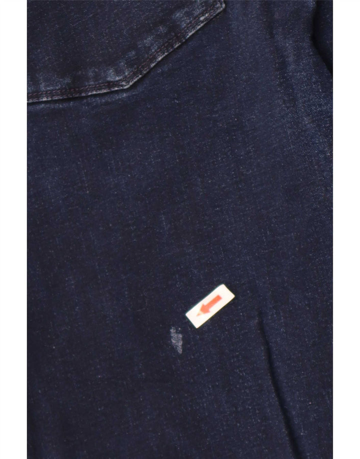 Reiss Herren Slim Jeans W34 L30 Marineblaue Baumwolle