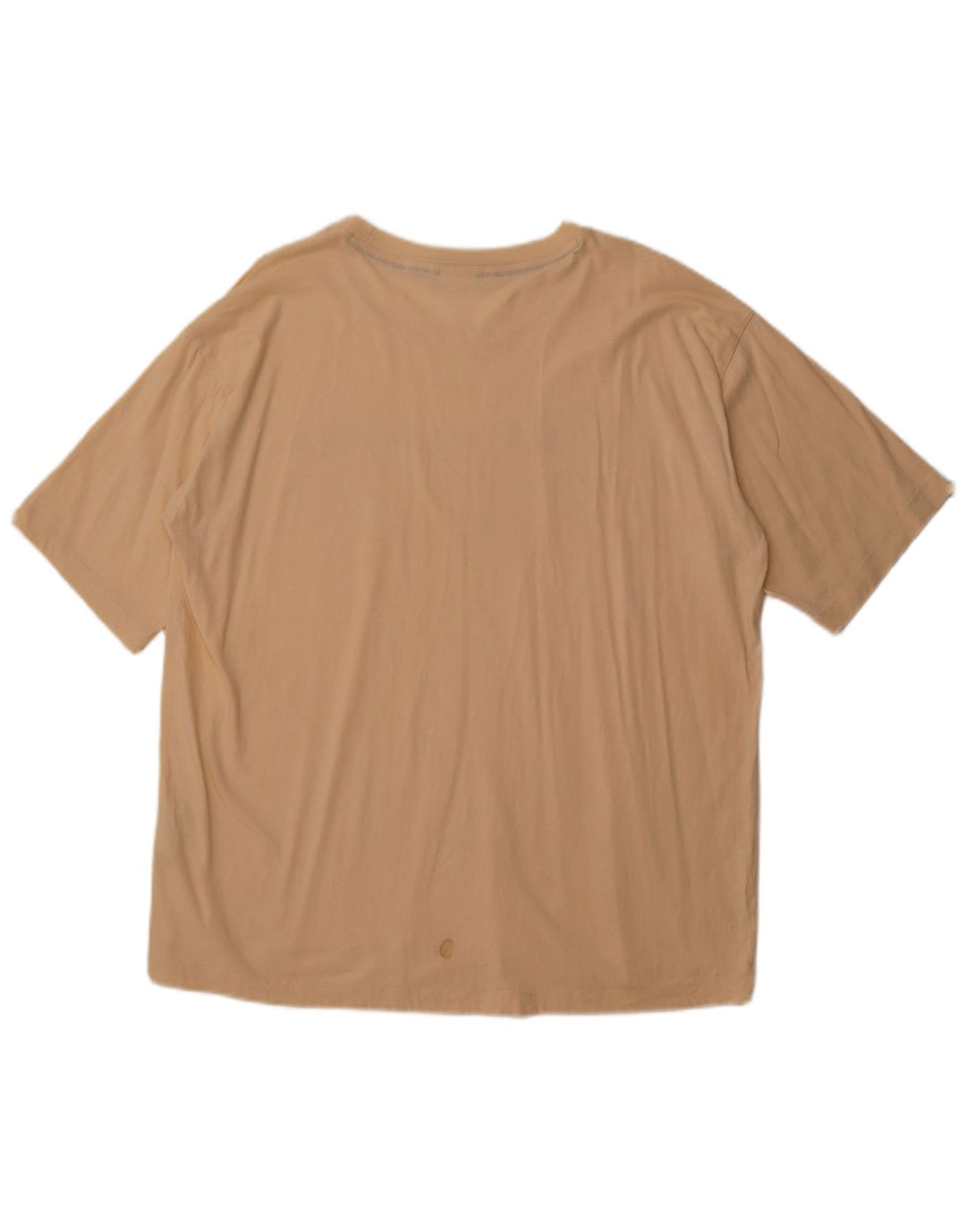 CHAMPION Damen-Grafik-T-Shirt-Oberteil UK 20 2XL Beige Baumwolle