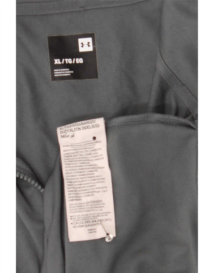 Under Armour Herren-Trainingsanzug-Oberteiljacke XL Graues Colourblock-Polyester