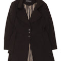 Roccobarocco Damen Mantel IT 48 XL Schwarz Polyester