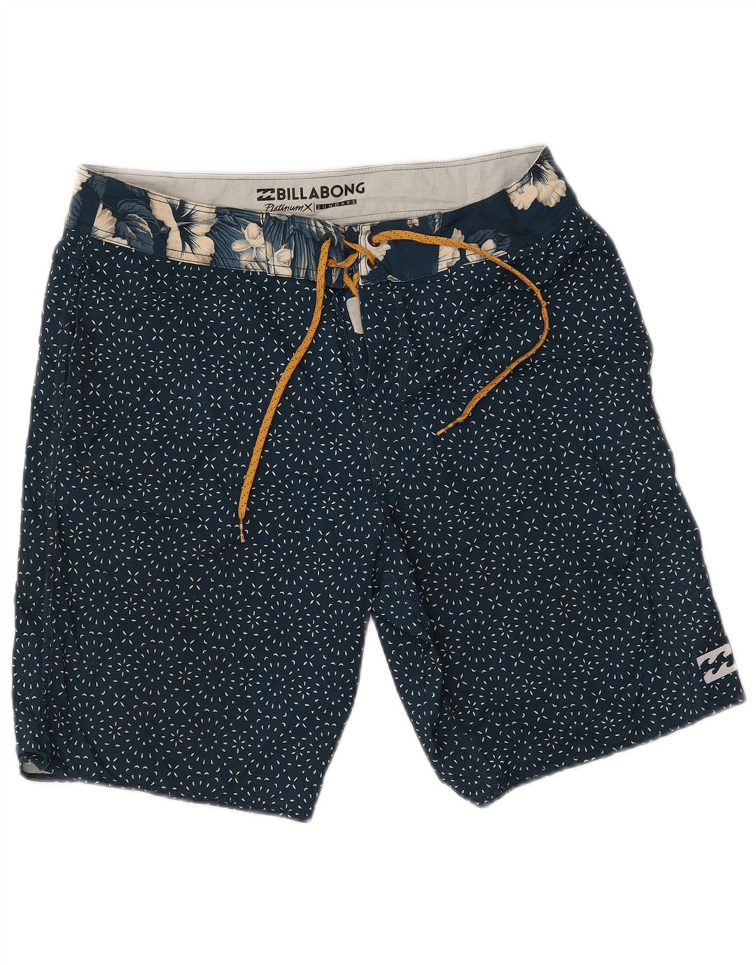 BILLABONG Herren-Badeshorts, mittelgroß, marineblau gepunktetes Polyester