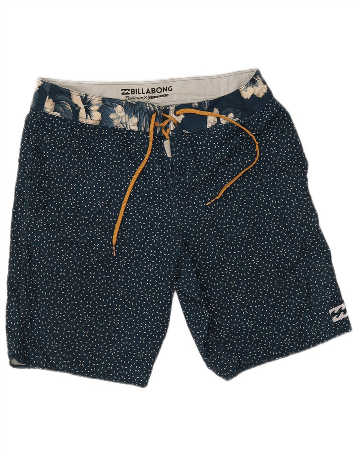 BILLABONG Herren-Badeshorts, mittelgroß, marineblau gepunktetes Polyester