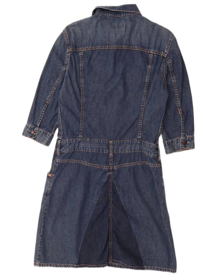 LEVI'S Mädchen-Pullover-Jeanskleid mit 3/4-Ärmeln, 11–12 Jahre, Mittelblau