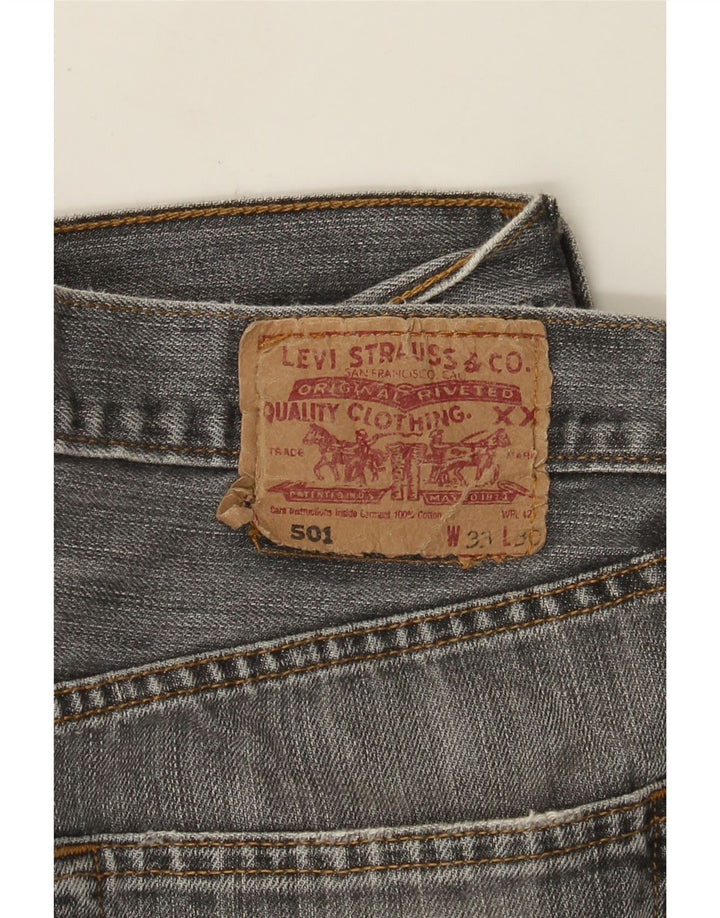 Levi's Herren 501 Straight Jeans W33 L30 Grau