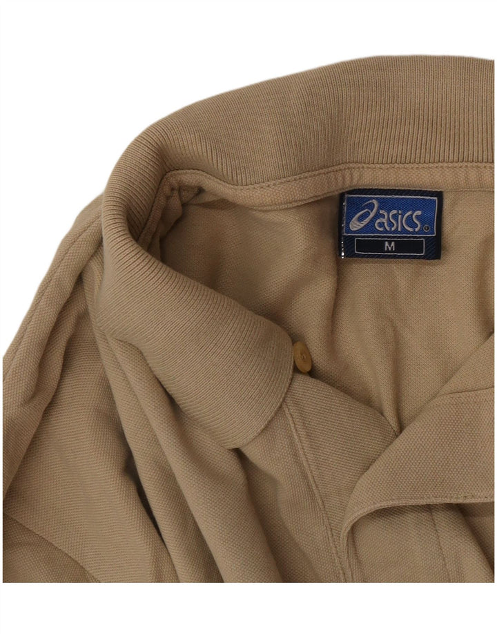 Asics Herren Langarm-Poloshirt Mittelbeige