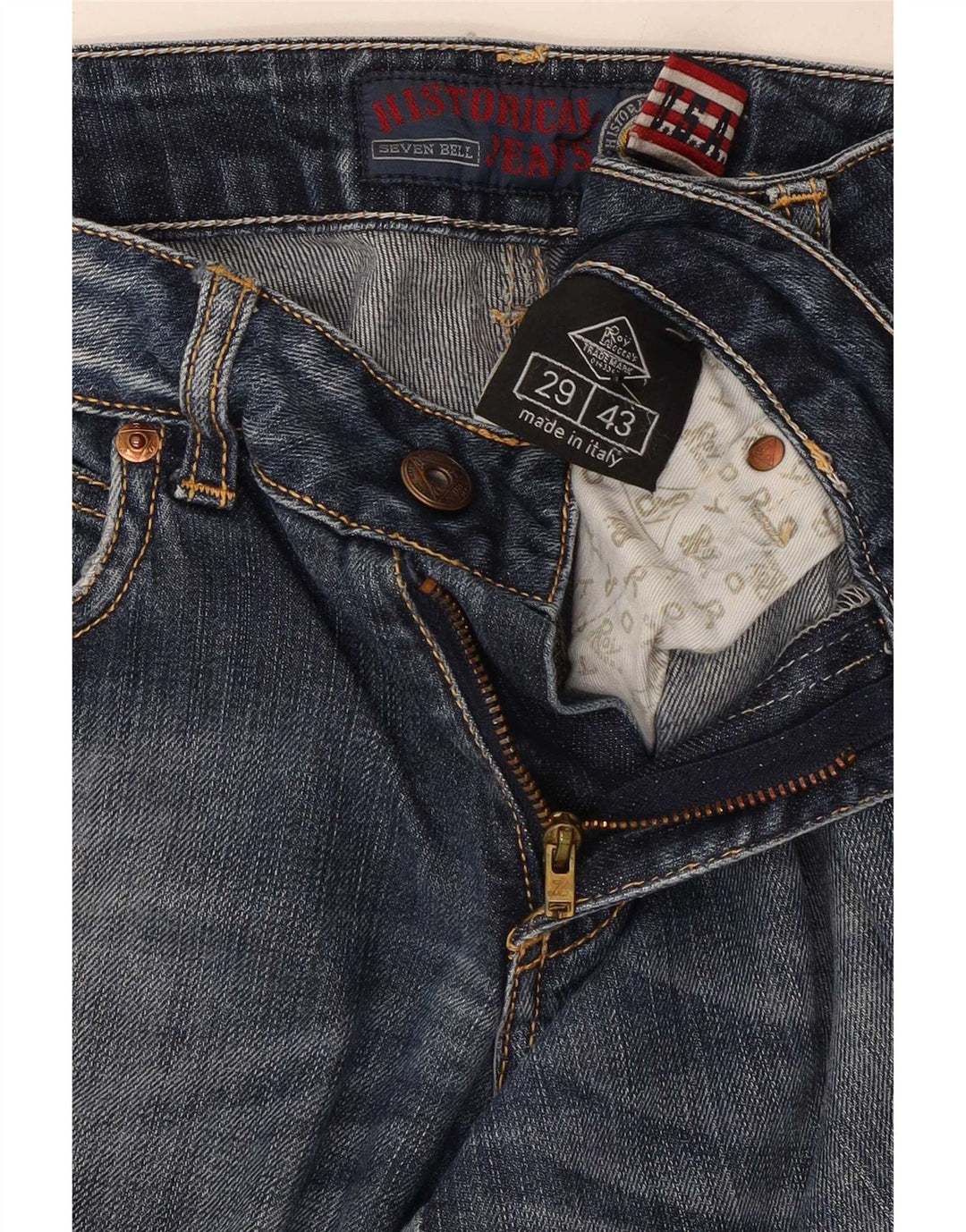 Roy Rogers Damen Straight Jeans W29 L33 Blaue Baumwolle