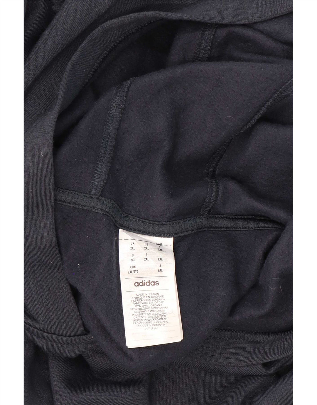 Adidas Herren Kapuzenpullover 2XL Marineblau Polyester
