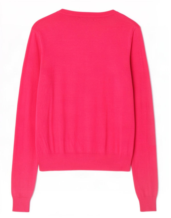 Marks & Spencer Damen-Cardigan-Pullover UK 10 Small Rosa Viskose