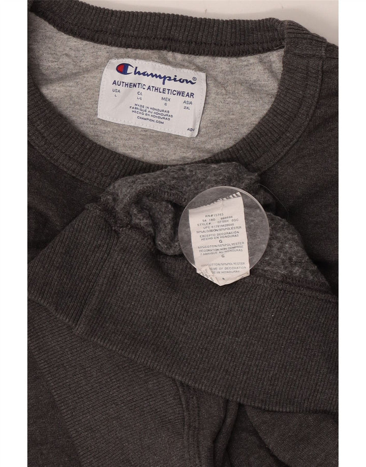 Champion Herren-Sweatshirt mit Grafik, groß, aus grauer Baumwolle