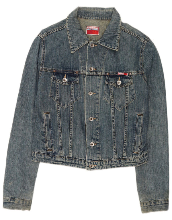 Kookai Jeansjacke für Jungen, 11–12 Jahre, XL, blaue Baumwolle