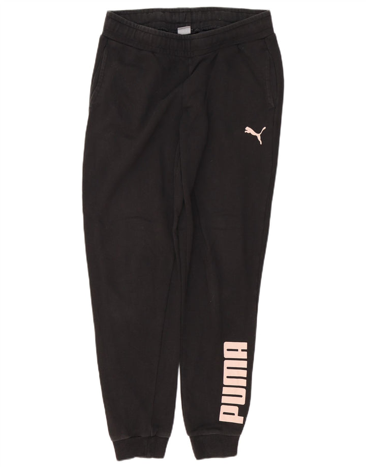 PUMA Damen Graphic Trainingshose Jogger UK 14 Medium Schwarz