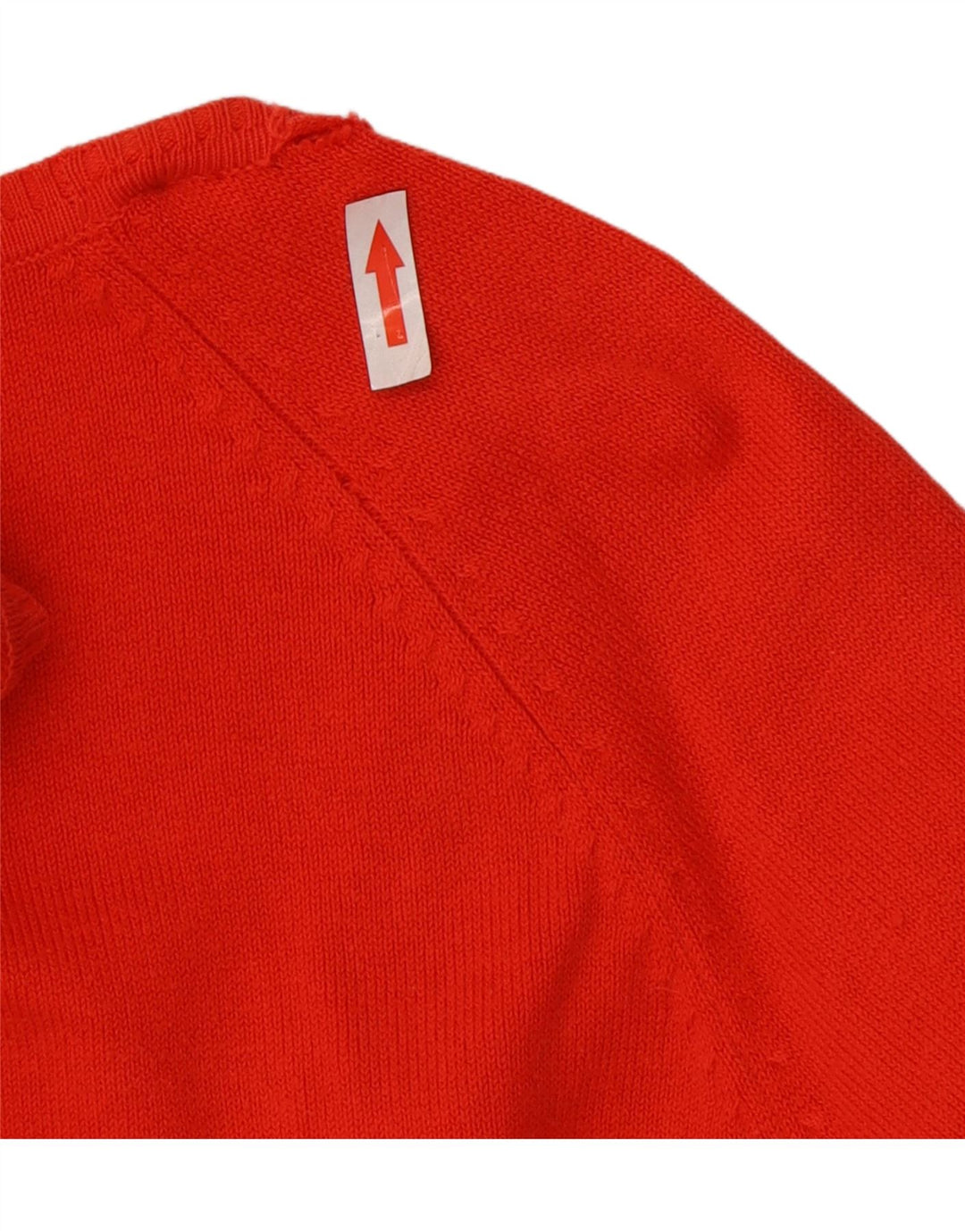 Zara Damen-Cardigan-Pullover UK 12 Mittelrote Baumwolle