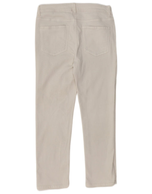 Marks & Spencer Damen The Sienna Straight Jeans UK 12 Medium W30 L26 Weiß