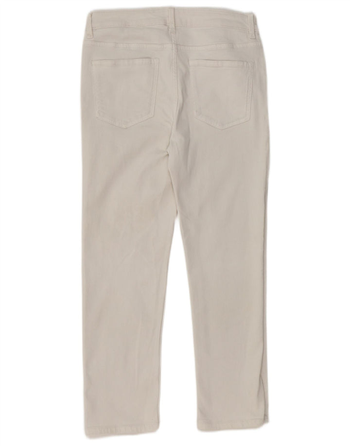 Marks & Spencer Damen The Sienna Straight Jeans UK 12 Medium W30 L26 Weiß